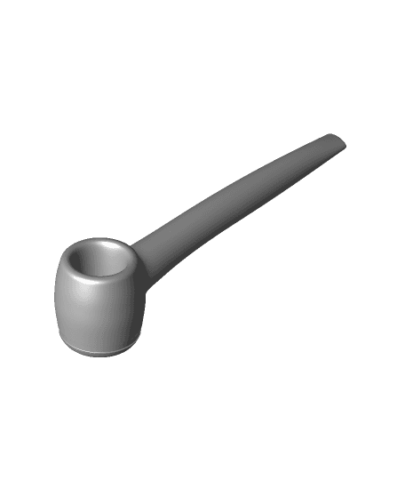 Mini Old Man Pipe Earrings 3d model