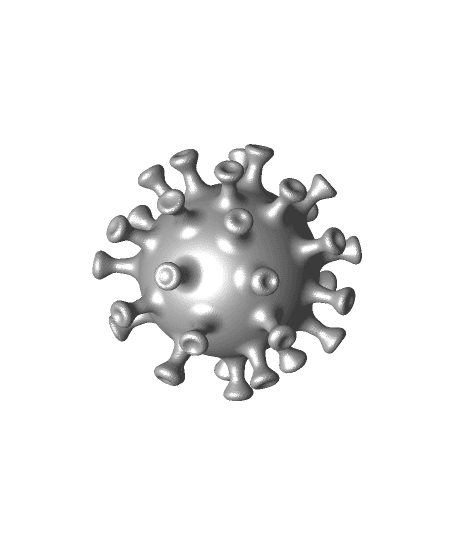 corona virus 3d model