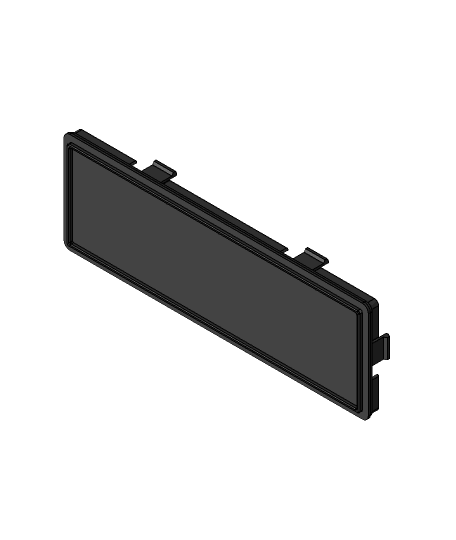 1992-1996 FORD Truck Radio Delete Plate 3d model