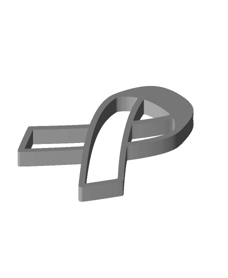 Awareness Ribbon Keychain 3d model