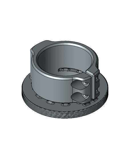 8x50 finder scope adaptor to 1.25in 3d model