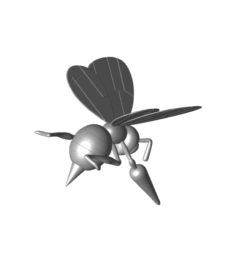 Pokemon Beedrill #15 - Optimized for 3D Printing 3d model