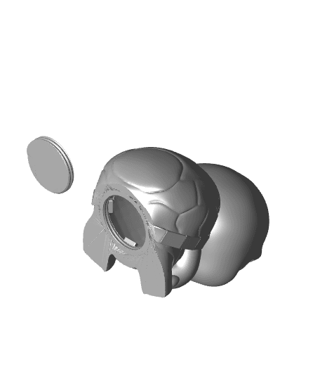 Angry baby turtle money box - 3MF included 3d model