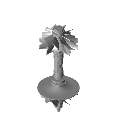 Impeller_Axle 3d model