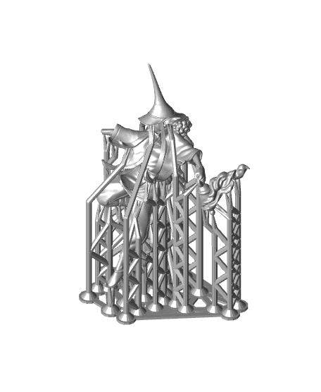 Gas Mage - Marzeh, Lamplighter Gazmardan (Pre-supported) 3d model