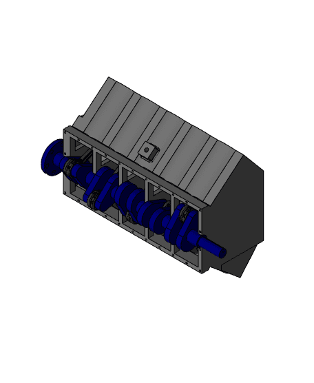 Automobile V8 Engine Parts 3d model