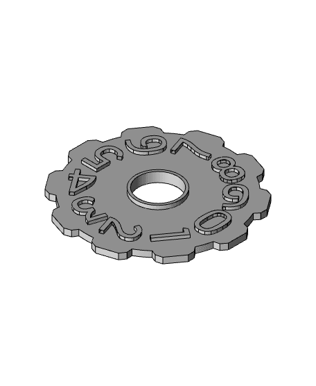 Health Dial (0-49) 3d model