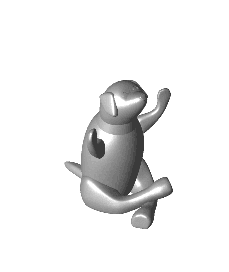 Zen Dog - Sun Worshipper 3d model