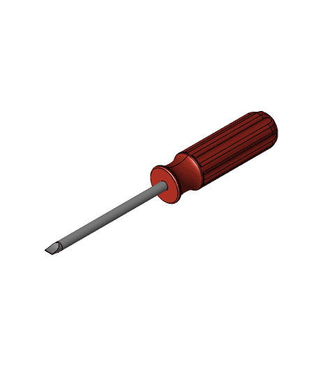 Slot-head Screwdriver v4.stl 3d model