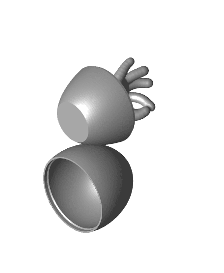 OK Hand Easter Egg 3d model