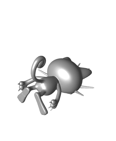 Pokemon Meowth #52 - Optimized for 3D Printing 3d model