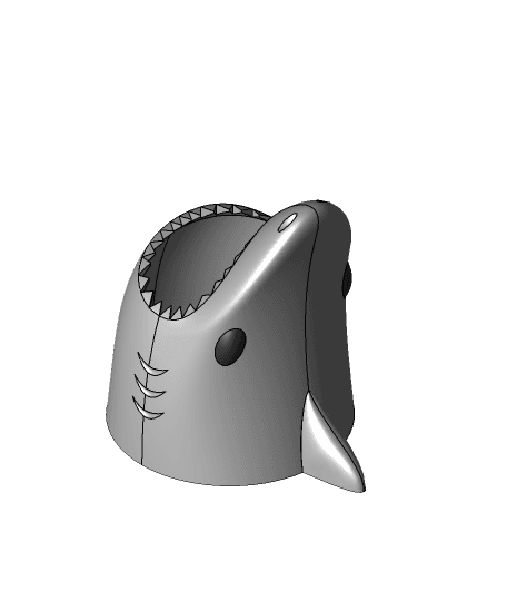 Organic Organizers: Shark Pencil Cup 3d model