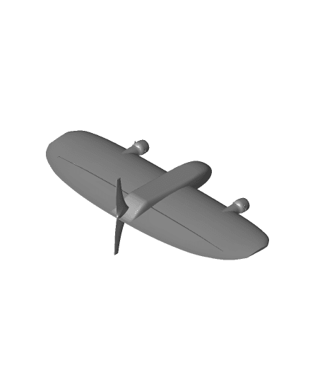 openSAR.net V1 Alpha Rev9- VTOL Tailsitter Drone -Ardupilot 3d model