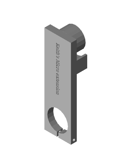 extension arm for micro 150mm.stl 3d model