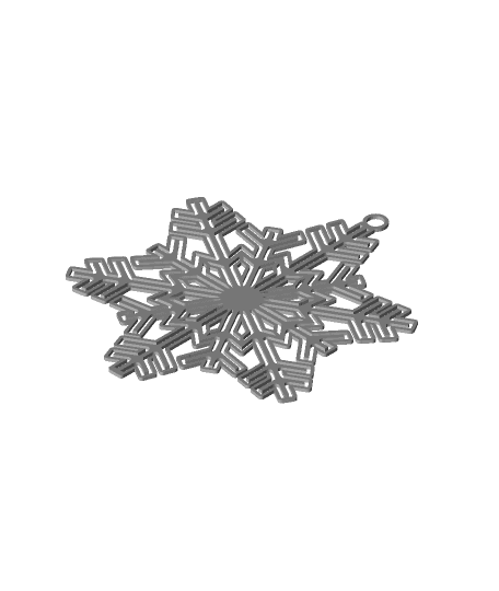 Snowflake Ornament 3d model