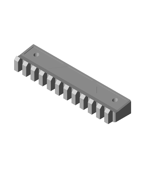 Zuru X-Shot Chaos Orbit picatinny adapter pump grip replacement - 120 mm 3d model