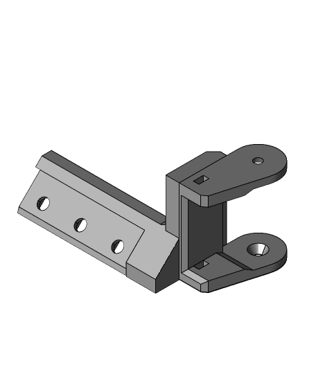 Awesome Ender 3 Cable Chain mount for MegaX 3d model