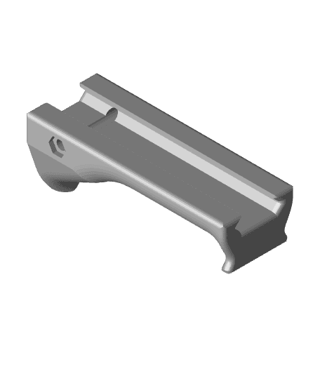 Shorty flat foregrip V2 Paintball Gotcha Airsoft  3d model