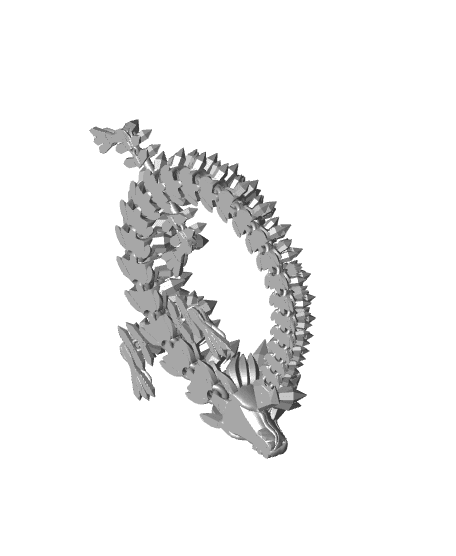 Quartz crystal dragon 3d model