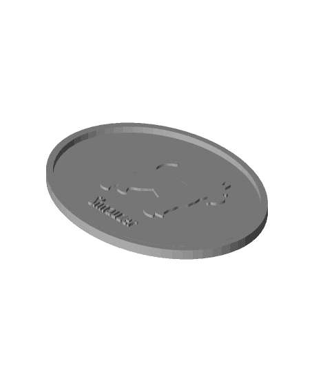 Schnauzer Dog Breed Plaque  3d model