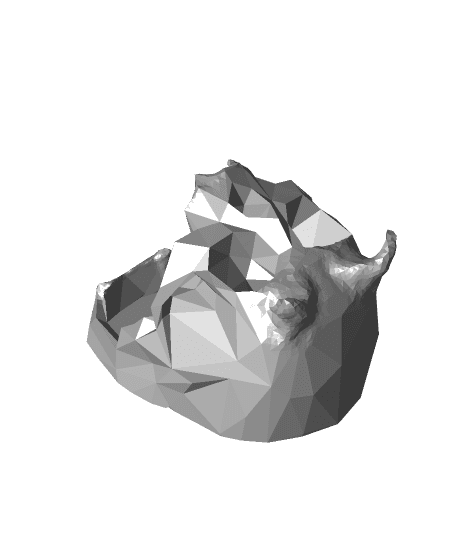 Low-Poly Skull Dice Tower, DM Edition 3d model