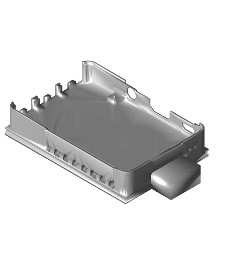 Raspberry Pi 3b+ Slide Mount Case 3d model