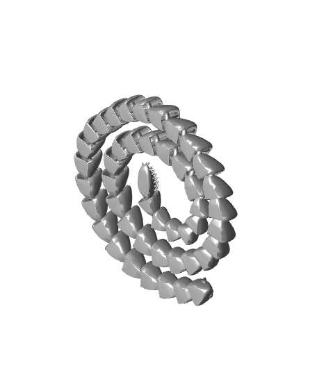 DESERT ARTICULATED RATTLESNAKE (1.2 METERS) 3d model