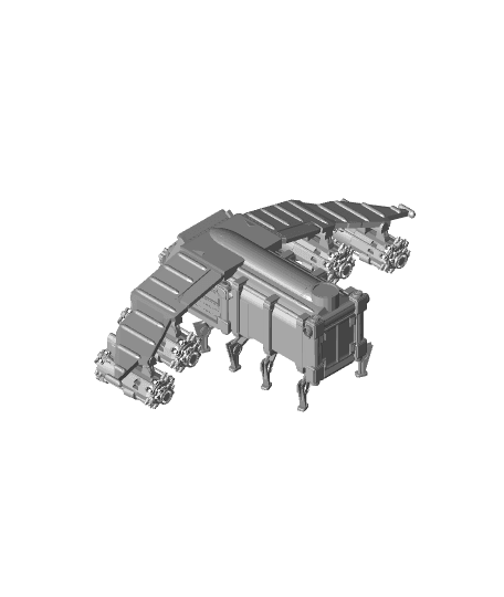 FHW: K'tash Rocket Hopper Flying troop carrier v1.3 COMPLETE (BoD) 3d model