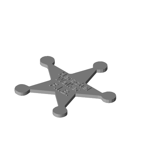 Herschel Walker Official Star Badge 3d model