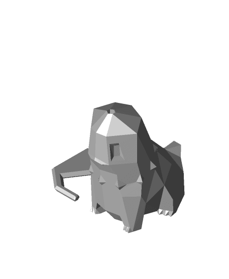 Low-Poly Chikorita 3d model