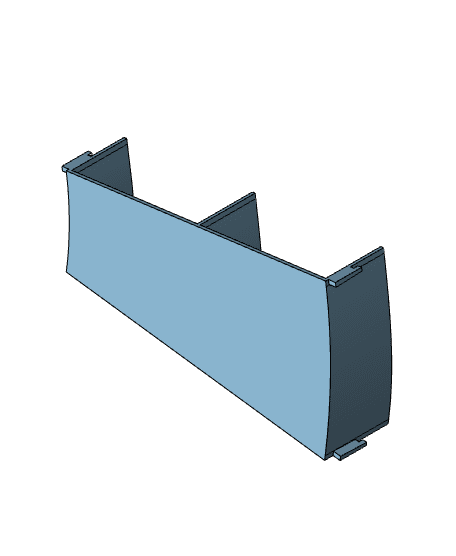 2 Lane 15 Degree Right Curved Custom to OT transition 3d model