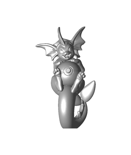 Vaporeon Swimming - Pokemon - Fan Art 3d model