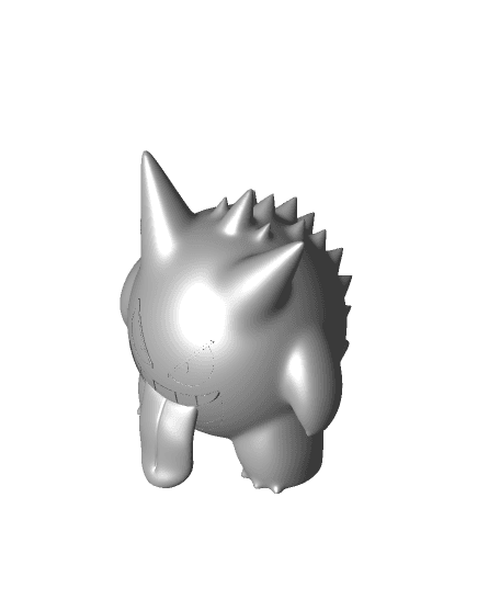 gengar tongue out 3mf  3d model