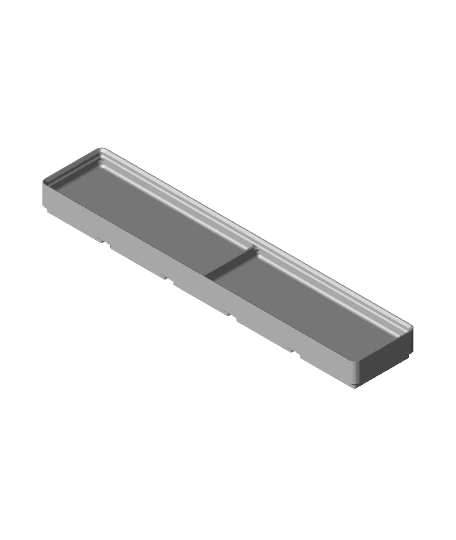 Divider Box 5x1x2 2-Compartment.stl 3d model