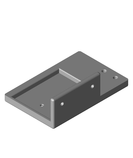 Mega Zero under bed standby power bracket (Meanwell RS-15-5) 3d model