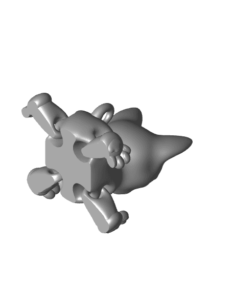 Chihuahua Keychain Fidget 3d model