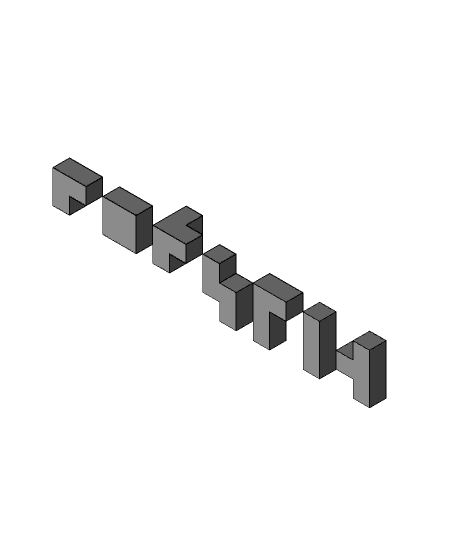 Puzzle cubes 3x3 3d model