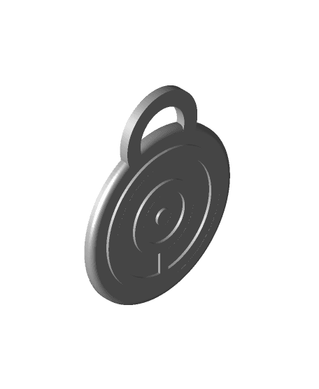 POKEMON UNOWN MMU KEYCHAIN OR BAG PULL  “O” 3d model