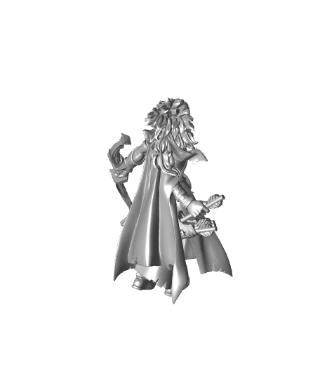 Elf Female Ranger - With Free Dragon Warhammer - 5e DnD Inspired for RPG and Wargamers 3d model