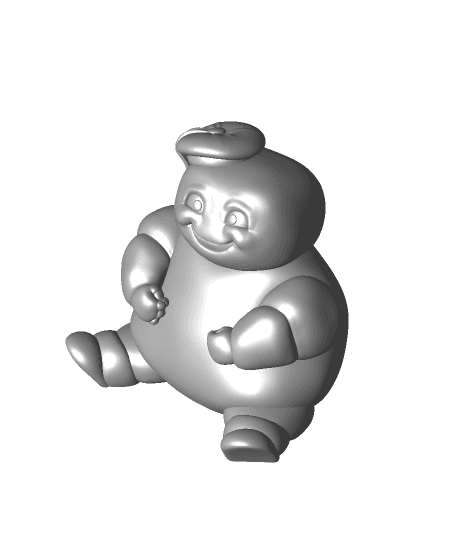 Mini-Puft Man Sitting 3d model