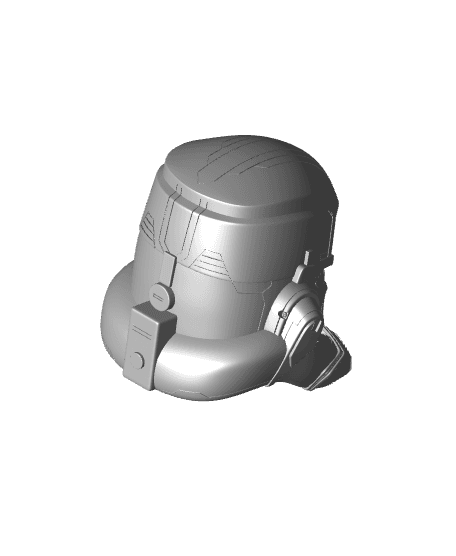 Play Arts Kai Strom Trooper Helmet STL 3D FILE 3d model