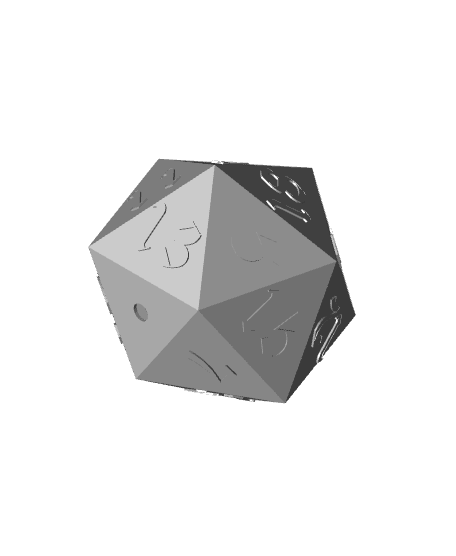 Planter dice polyhedron / Set of 3 / Easy print 3d model