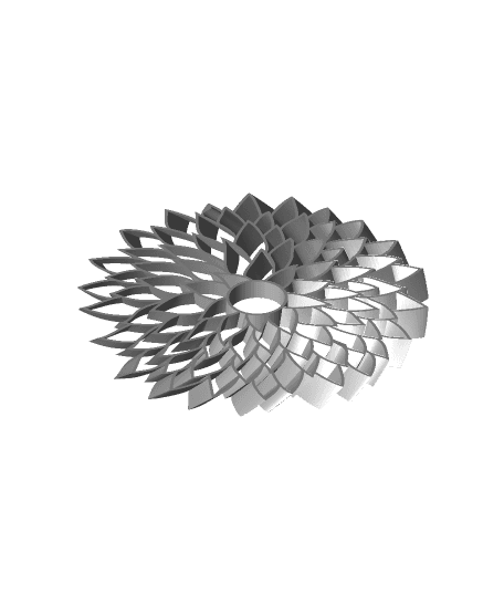 Big Flower Pinwheel 3d model