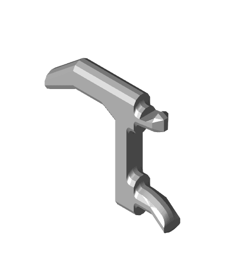 25 mm, Pegboard Click Hook 3d model