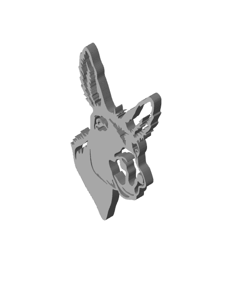 donkey wall art burro wall decor mule decoration 3d model