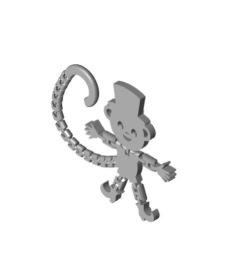 Flexi Lucky Monkey 3d model