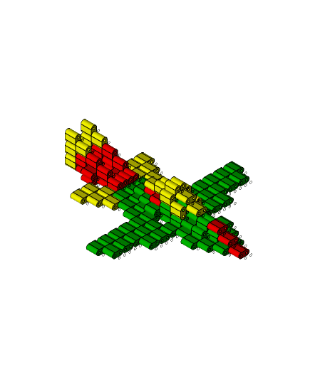 Lego Airplane 3d model