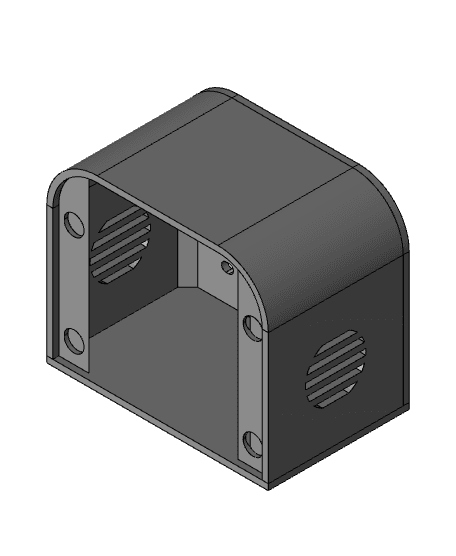 12v Small Heater Housing 3d model