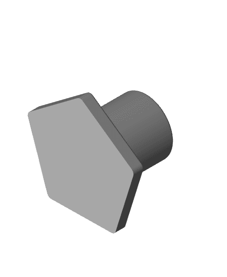 Pentagon Shape Candle Holder 3d model