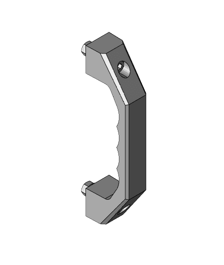 00501-010 - Handle FA, plastic, centres 100 to 180 mm 3d model